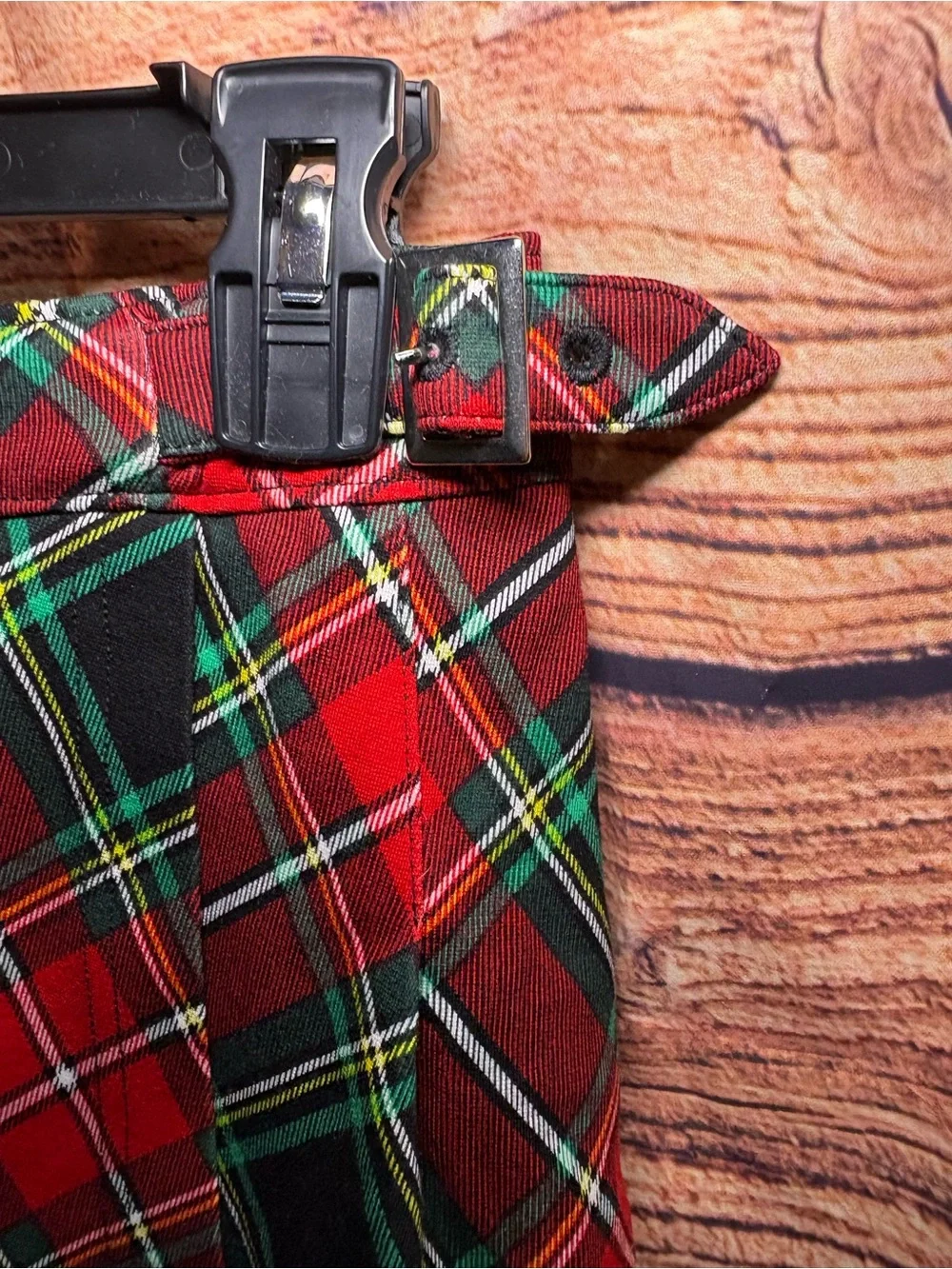 Cato Red Plaid Skort with Green and Black Tartan